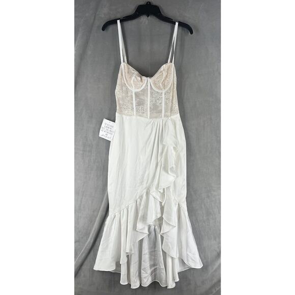 Katie May Take A Slip Dress In Ivory Size Medium Sleeveless - Picture 2 of 11